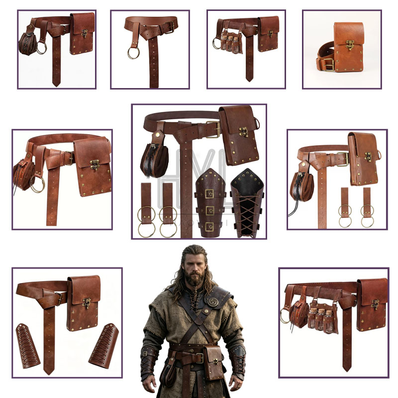 Prop For Cosplay - 중세 바이킹 액세서리 세트 레트로 스팀펑크