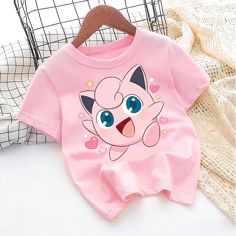 Pokeball Cosplay Prop - 2026 여름 포켓몬 지글리퍼프 프린트 티셔츠,