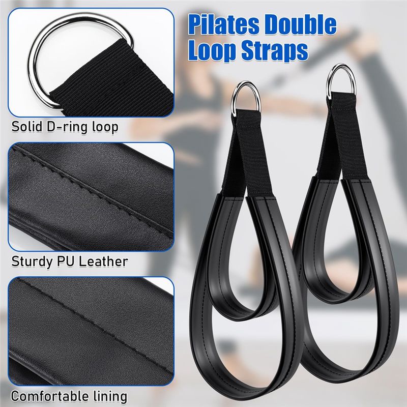 2PCS 필라테스 스트랩 세트 키트 필라테스 더블 루프 - D Ring Strap 리뷰 및 가격