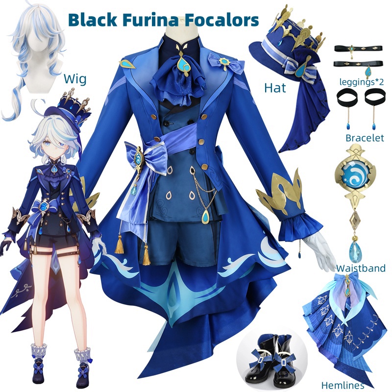 Furina 코스프레 의상 가발 헤어 임팩트 Fonta - Frieren Cosplay Prop 리뷰 및 가격