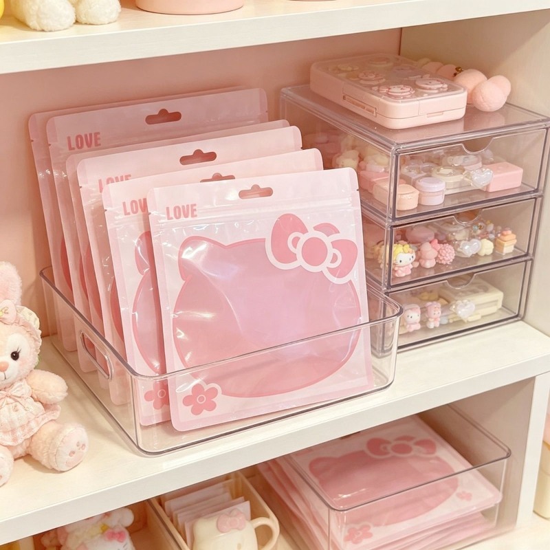 고양이 디자인 지퍼백, 보석 및 화장품 보관용 반투명  - Cosplay Prop Designer 리뷰 및 가격